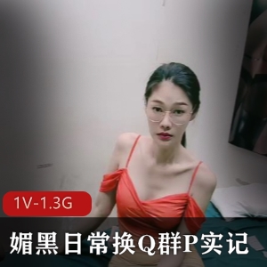 黑白配媚黑日常，1V1.3G长视频实录，1米9高女主身材颜值超群